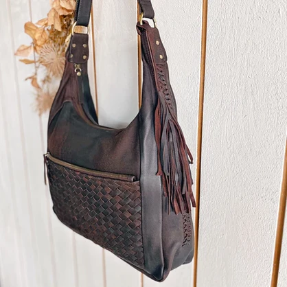 Zaira Vintage Brown Hobo Bag