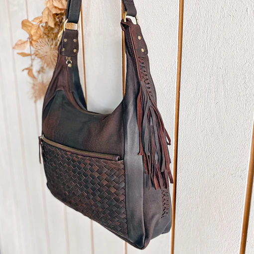 Zaira Vintage Brown Hobo Bag