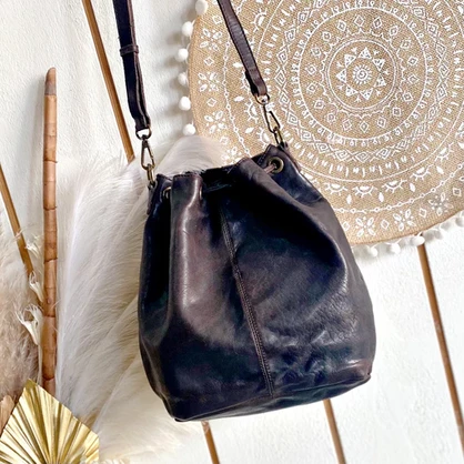 Bettina Studded Bucket Bag