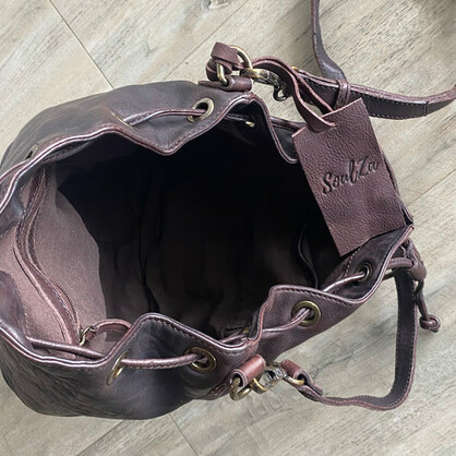 Bettina Studded Bucket Bag