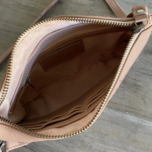 Blush Boho Sunflower Crossbody Bag
