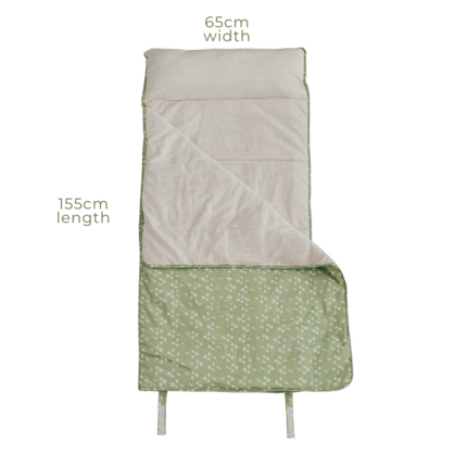 Cotton Kids Nap Mat - Green Blossom
