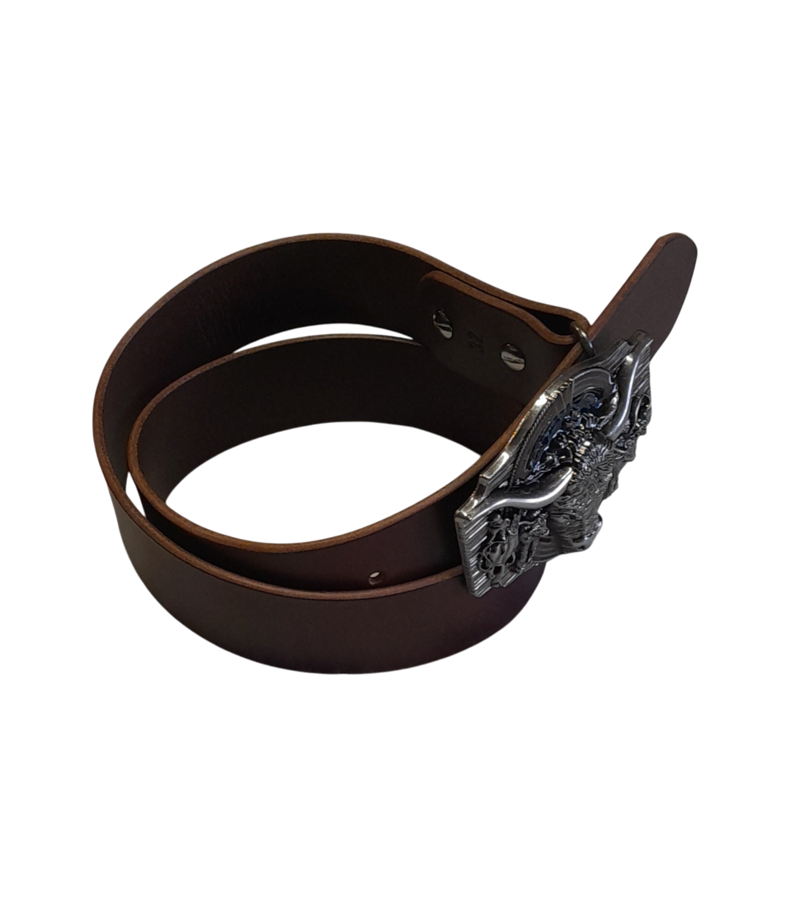 Swagman Leather Australian Made Longhorn Cowboy Belt/Real Italian Leather - 38mm (1.5”)