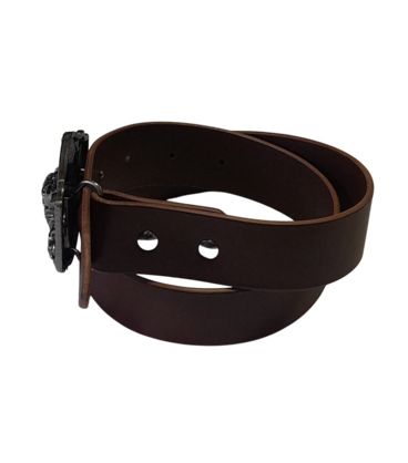 Swagman Leather Australian Made Longhorn Cowboy Belt/Real Italian Leather - 38mm (1.5”)