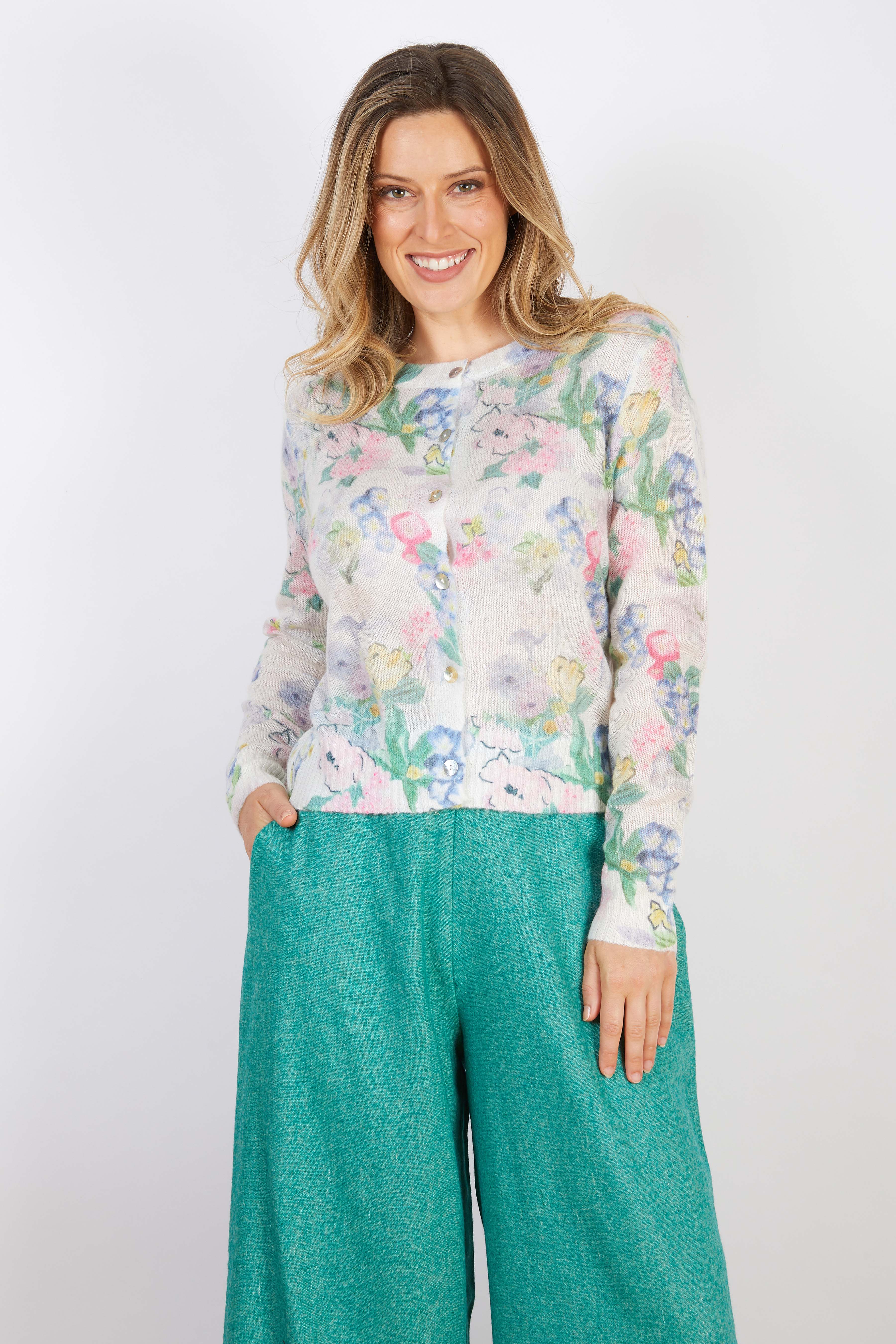 WOOL BLEND CARDIGAN