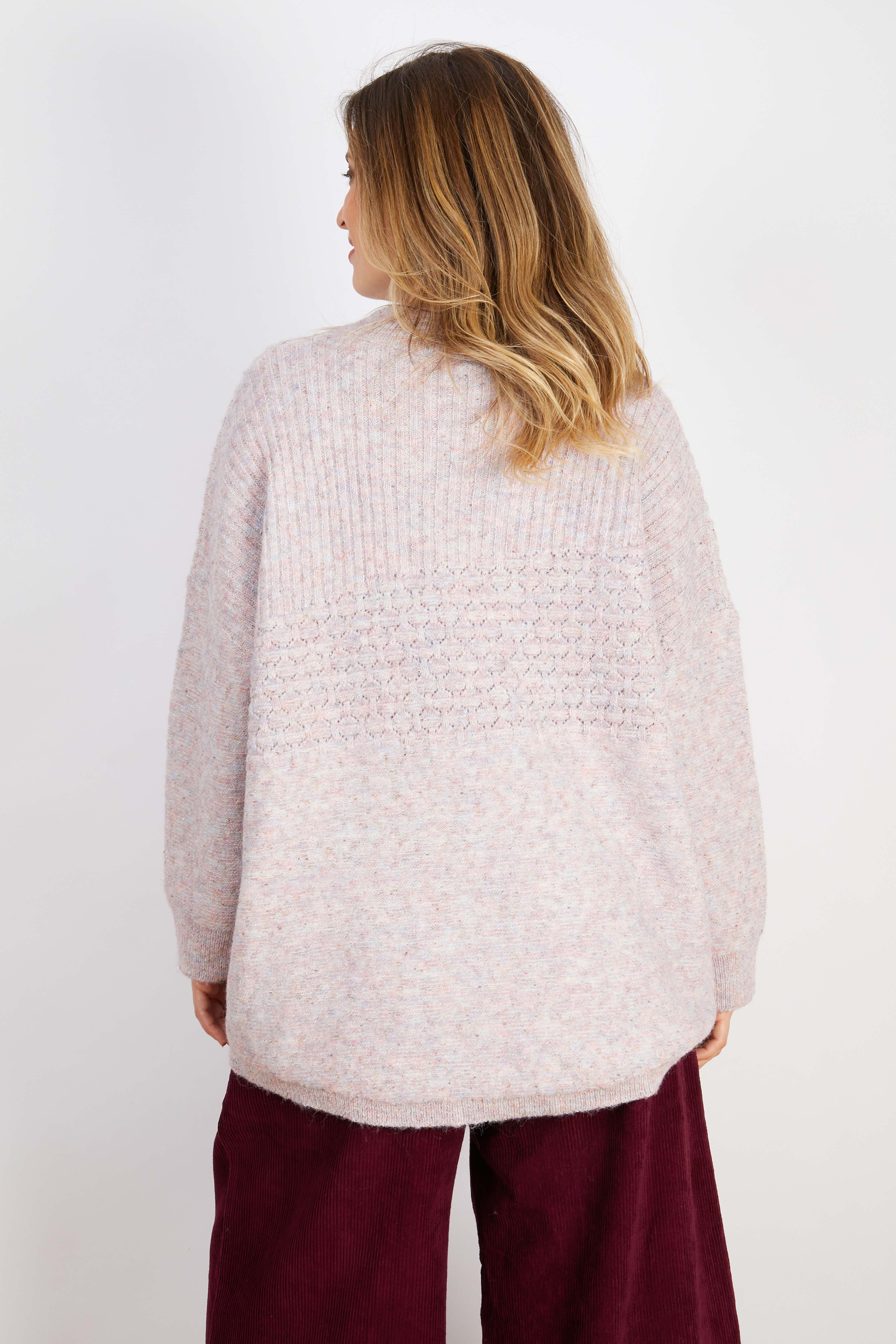 WOOL BLEND KNIT GREY