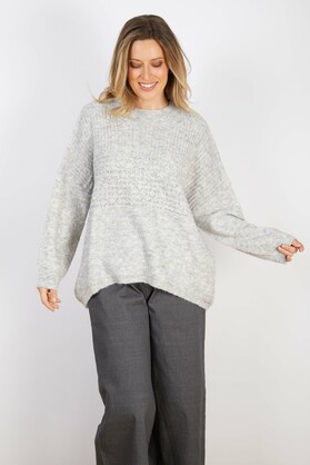 WOOL BLEND KNIT PINK