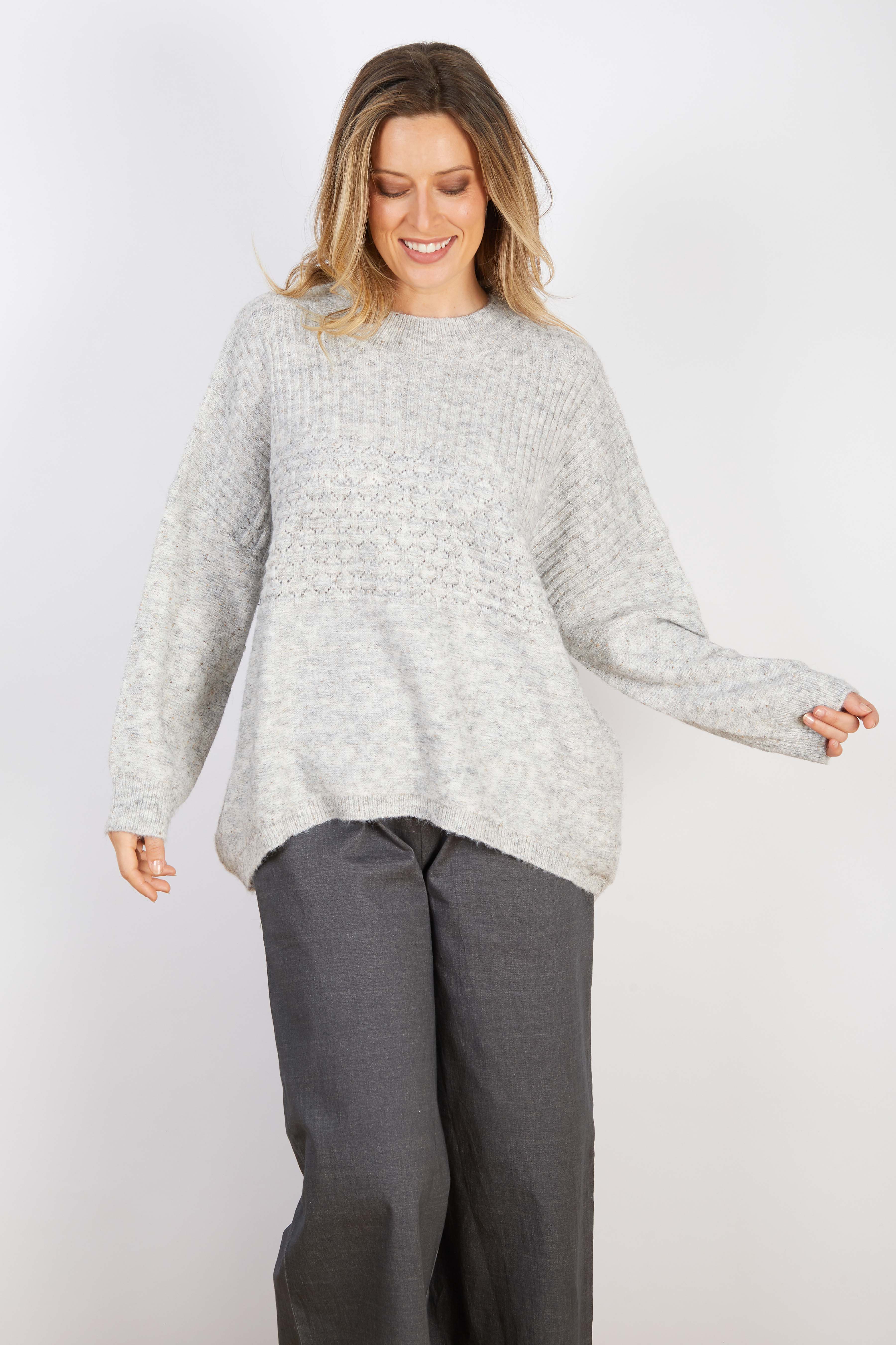 WOOL BLEND KNIT PINK