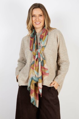 WOOL BLEND KNIT CAMEL