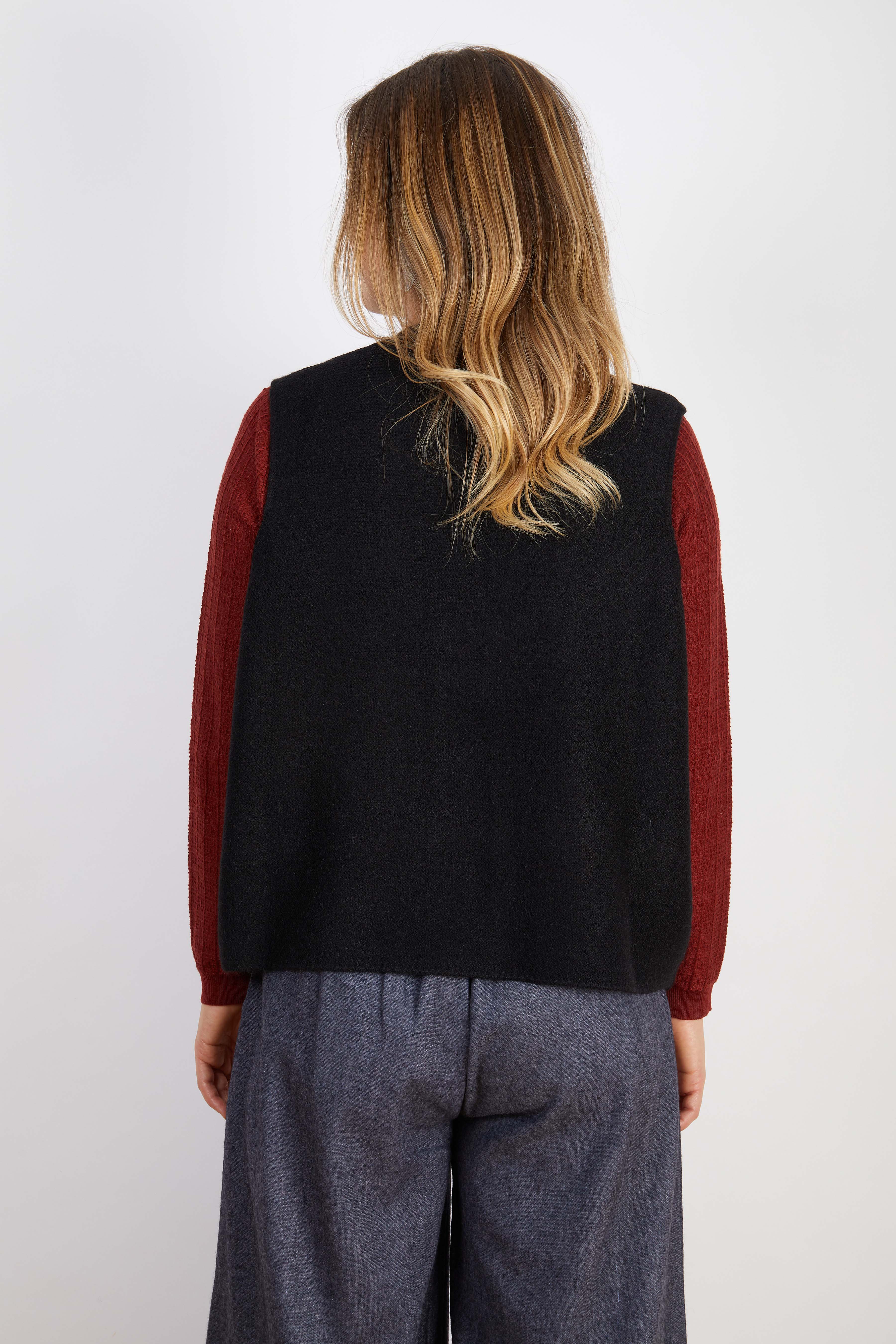 WOOL BLEND VEST GREY
