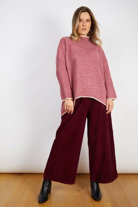 WOOL BLEND KNIT PINK BLUSH