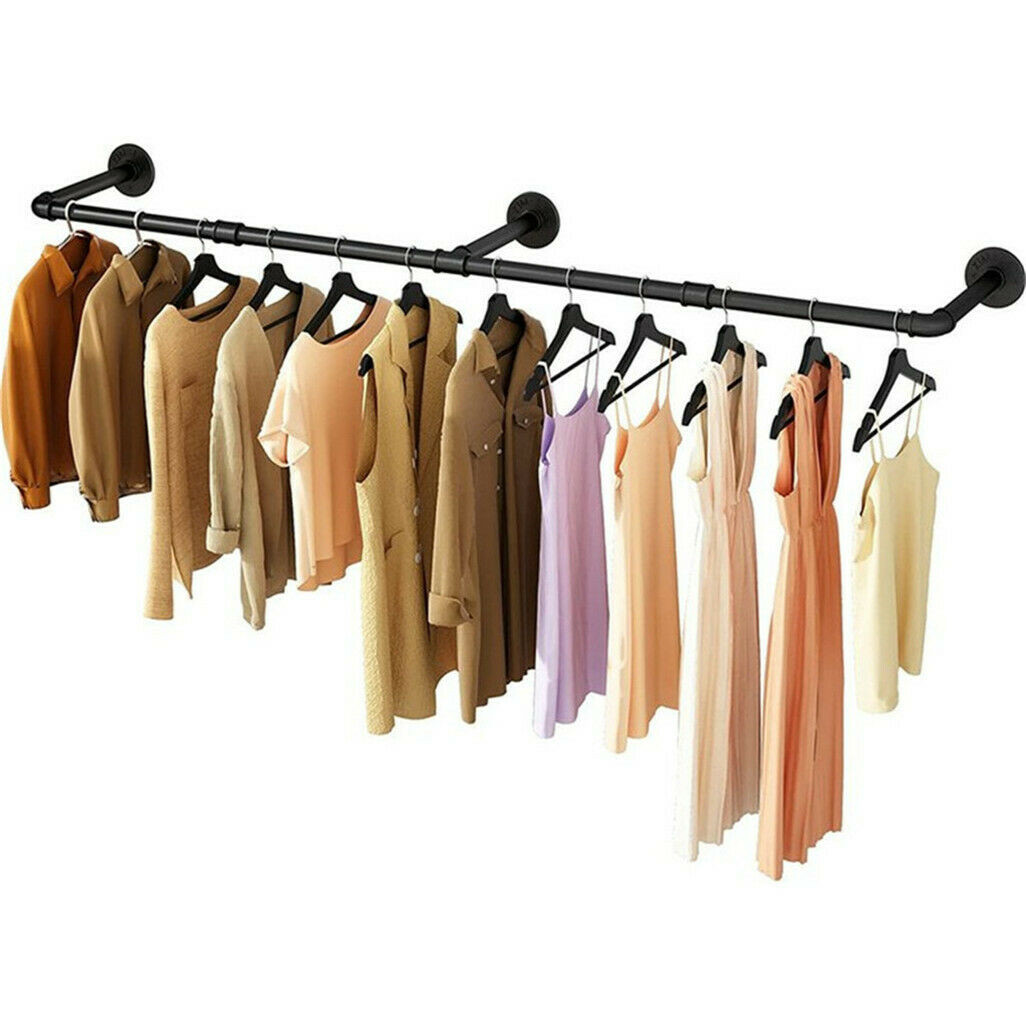 Adjustable Wall-Mounted Clothes Rack (90–180 cm)