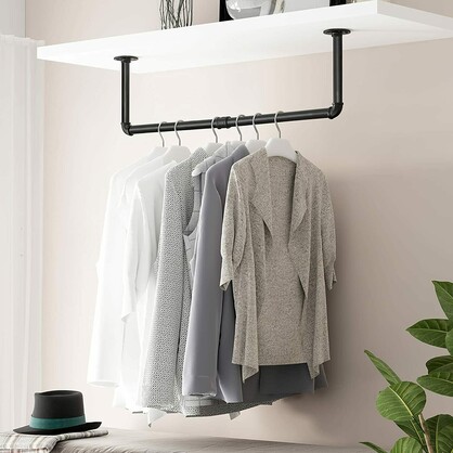 Adjustable Wall-Mounted Clothes Rack (90–180 cm)
