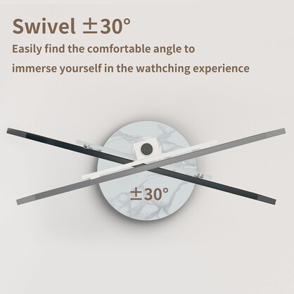 Minimalist Marble Textured Floor Tv Stand 40"-75" Strong Steel Tv Bracket Stable