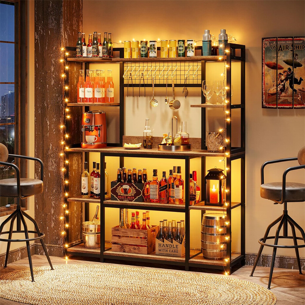 XXL Large Kitchen Bakers Rack Freestanding Microwave Stand Kitchen Storage Shelf