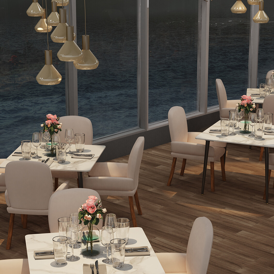 Glossy White Sintered Stone Dining Table With Black Metal Base Frame