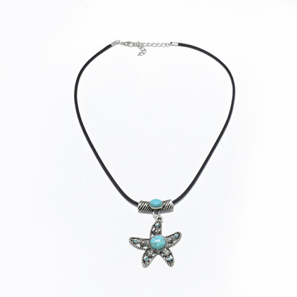 Turquoise Starfish Pendant