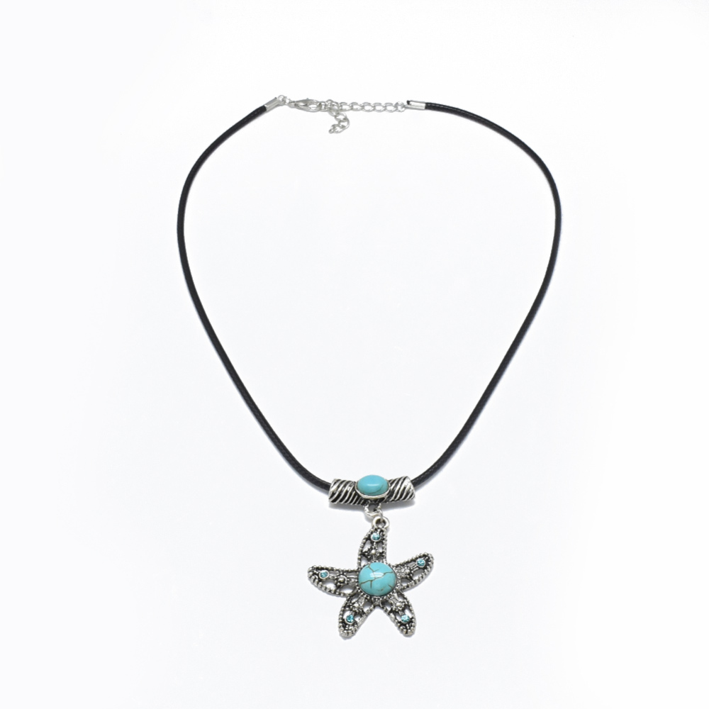 Turquoise Starfish Pendant
