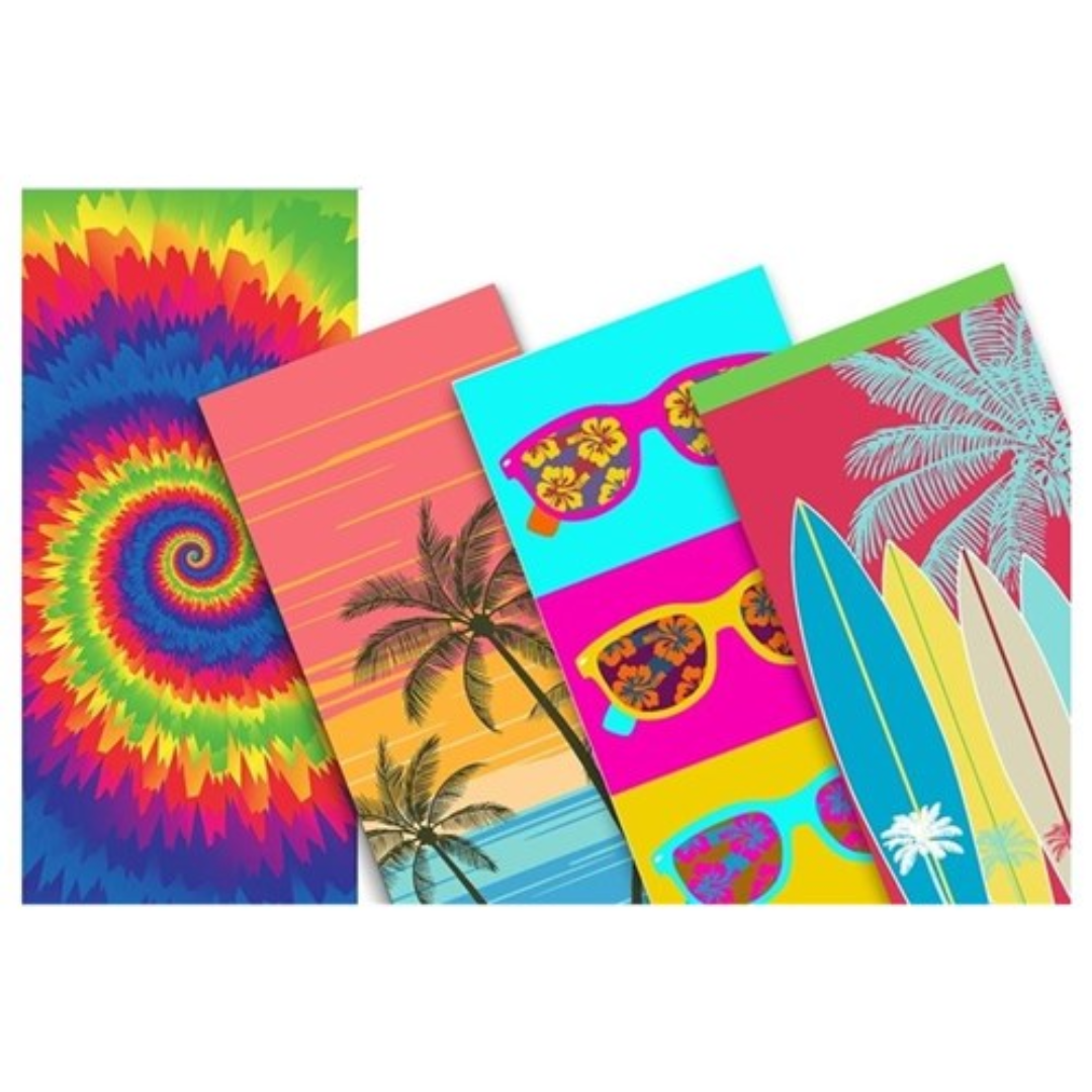 Large Bright Beach Towel 70 x 150cm 250Gsm