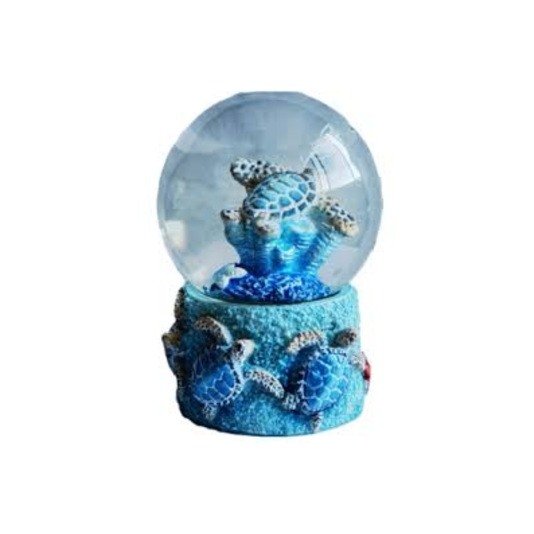 Blue turtle on Blue Snow Dome