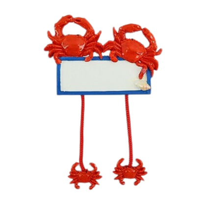 Large String Legs Crab Fridge Magnet with TOWN NAME