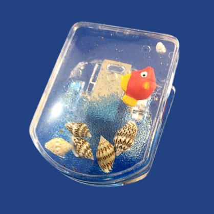 Floating Fish Clip Magnet 5x6.5cm