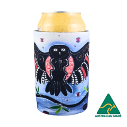 Stubbie Cooler - Sootee Owl & Chicks