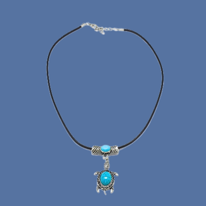 Turquoise Turtle Pendant