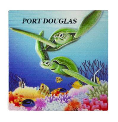 Lbmag175-Seaside Landscape Magnet with town name print