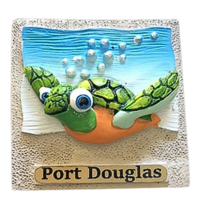 Turtle with sand & name badge