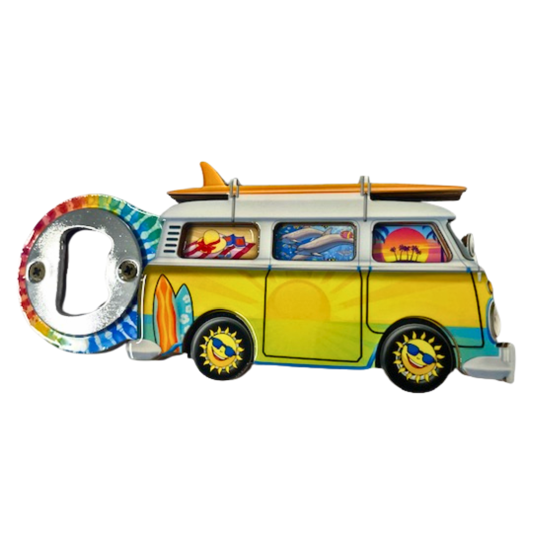 Yellow Combi Magnet Bottle Opener MDF