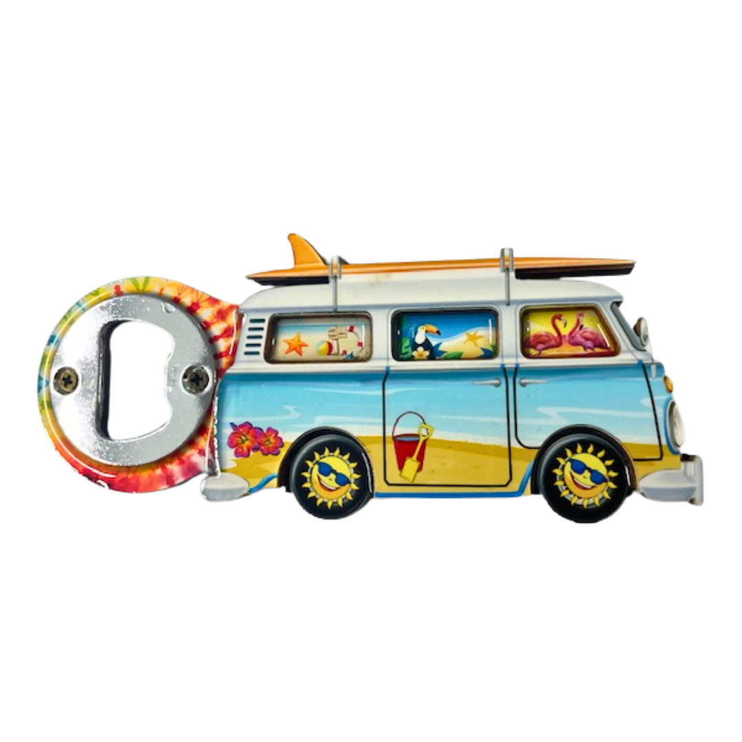 Blue Combi Magnet Bottle Opener MDF