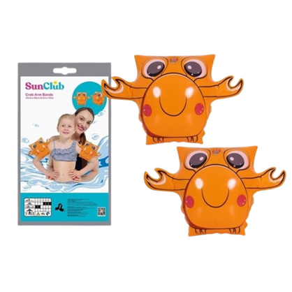 2pce Crab 3D Arm Bands 22cm 3-6yr