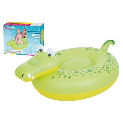 1pce Large Crocodile Ride-On 110x126cm