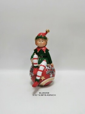 Elf on xmas ball