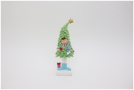 11.5"H Kid in Christmas suit