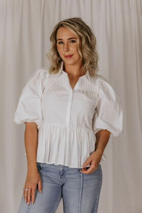 Pia Top - White