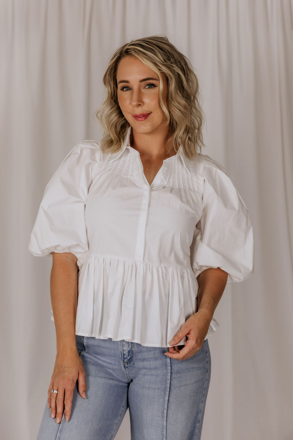 Pia Top - White