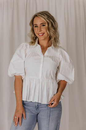 Pia Top - White