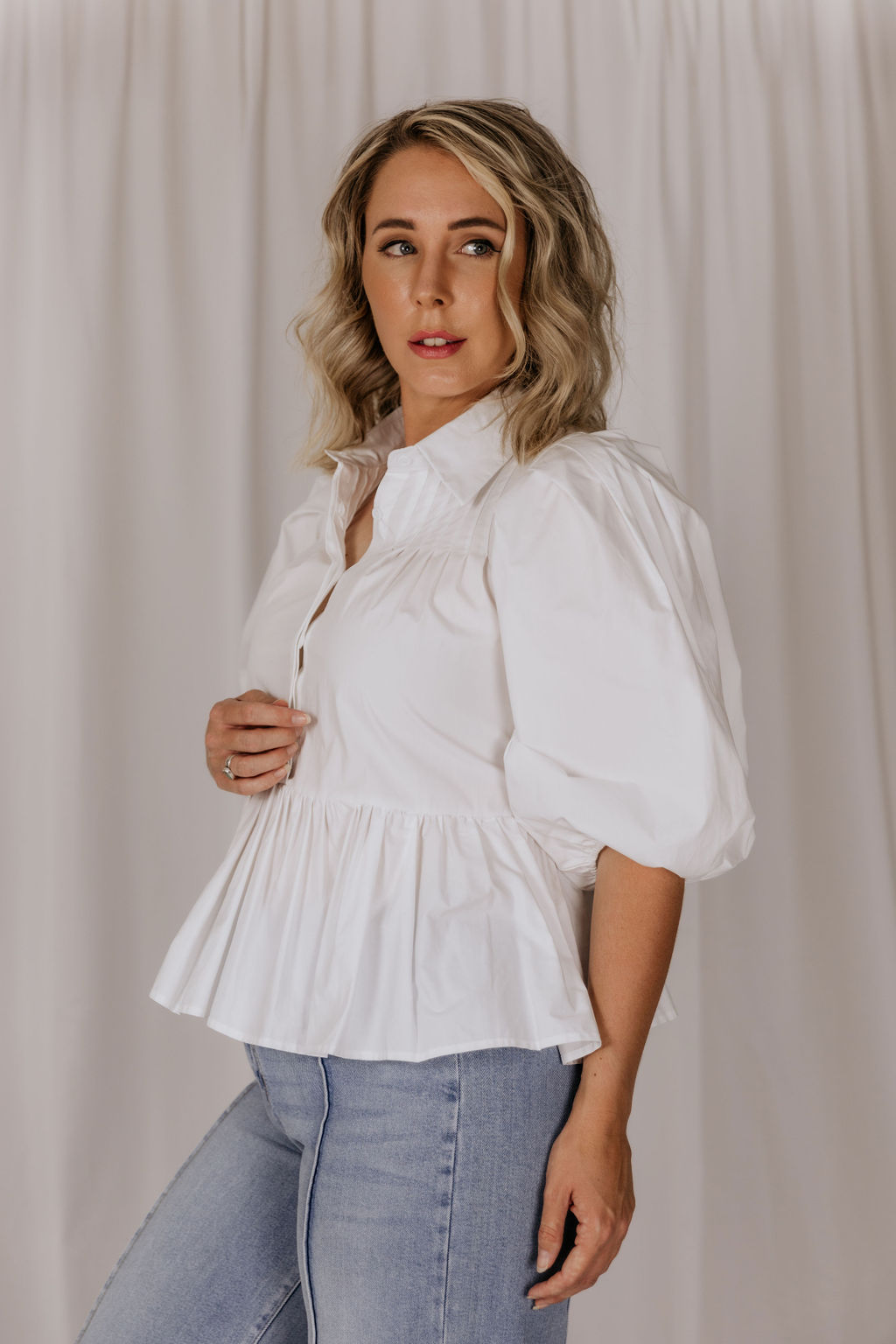 Pia Top - White