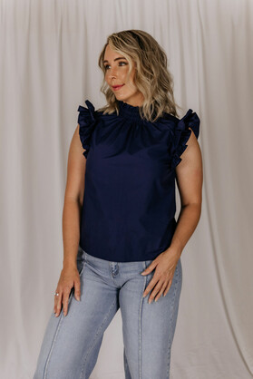 Rosie Top - Navy
