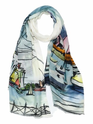 Architectural Fine Merino Designers Scarf – W23-110 FW