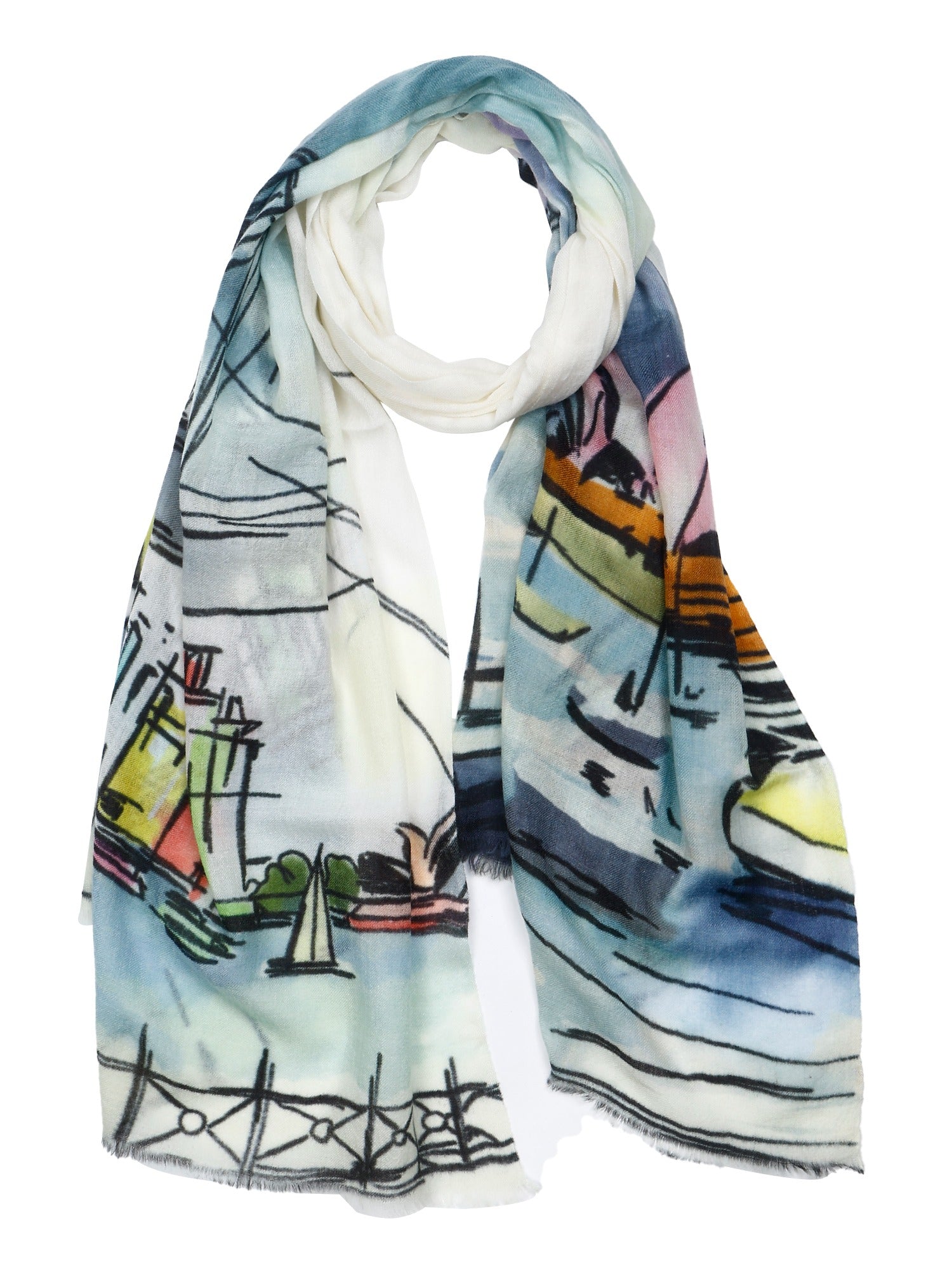 Architectural Fine Merino Designers Scarf – W23-110 FW