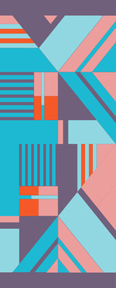 Geometrical Fine Twill Merino Silk Designer Scarf – W24-98 FW