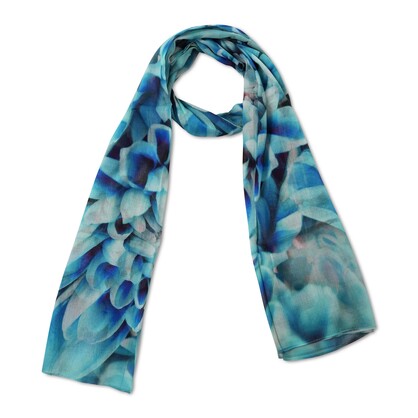 Floral Cotton Voile Designer Scarf – S21-01 CV