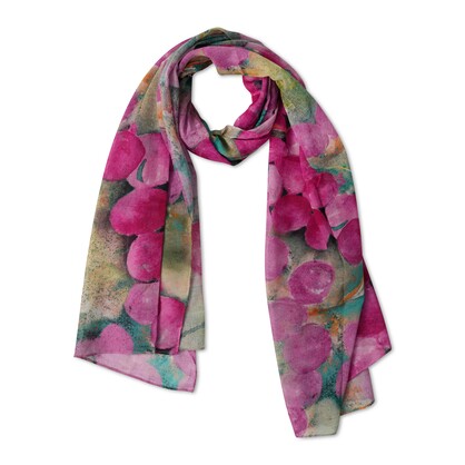 Floral Cotton Voile Designer Scarf – W21-41 CV