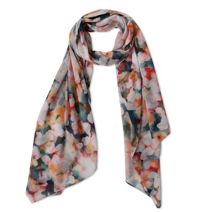 Floral Cotton Voile Designer Scarf – W19-135 CV