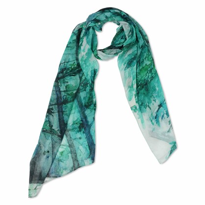 Tropical Cotton Voile Designer Scarf – W18-15 CV