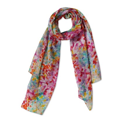 Abstract Cotton Voile Designer Scarf – SS18-168 CV