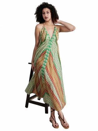 Long Knot Geometrical Screen Print Beach Dress – long-knot-geometrical-screen-print-beach-dress